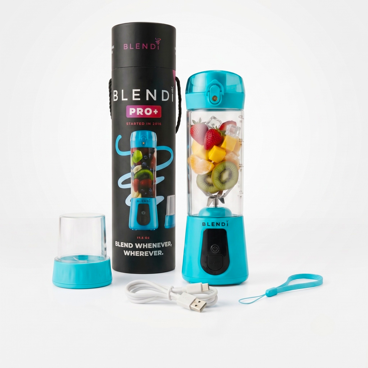 BLENDi Pro+ Portable Blender – 120W, 17oz, Crushes Ice, USB-C Rechargeable