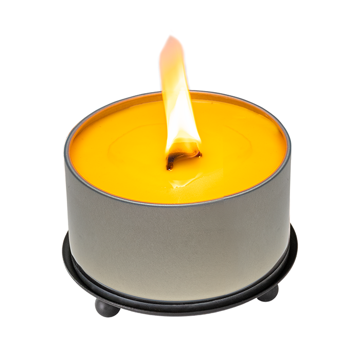 Matte Black Candle Holder & Trivet
