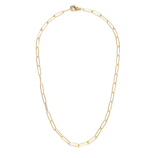 Paperclip Chain - 14k Gold Dipped, Eco-Friendly, 20"