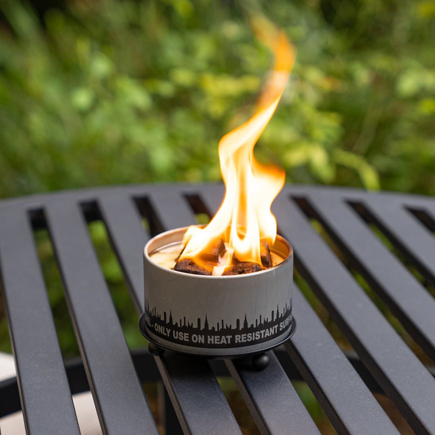 Matte Black Candle Holder & Trivet